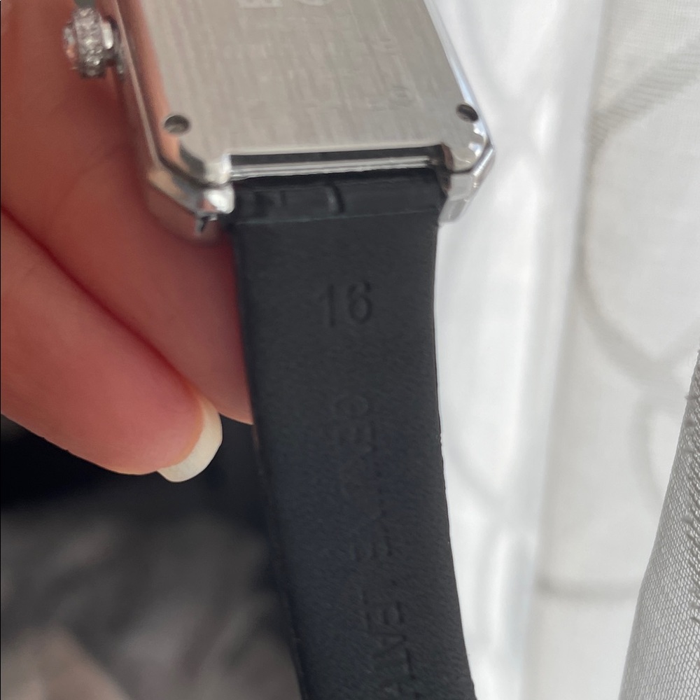 CC Rectangular Black and Silver Timepiece - image 6